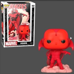 Funko Pop Marvel Comic Covers #02 Red Vision First Appearance Target Exclusive